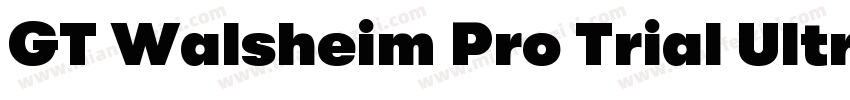 GT Walsheim Pro Trial Ultra Bold Re字体转换